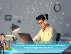 Teknik Efektif Menjaga Fokus Harian Meski Menghadapi Banyak Gangguan Setiap Waktu